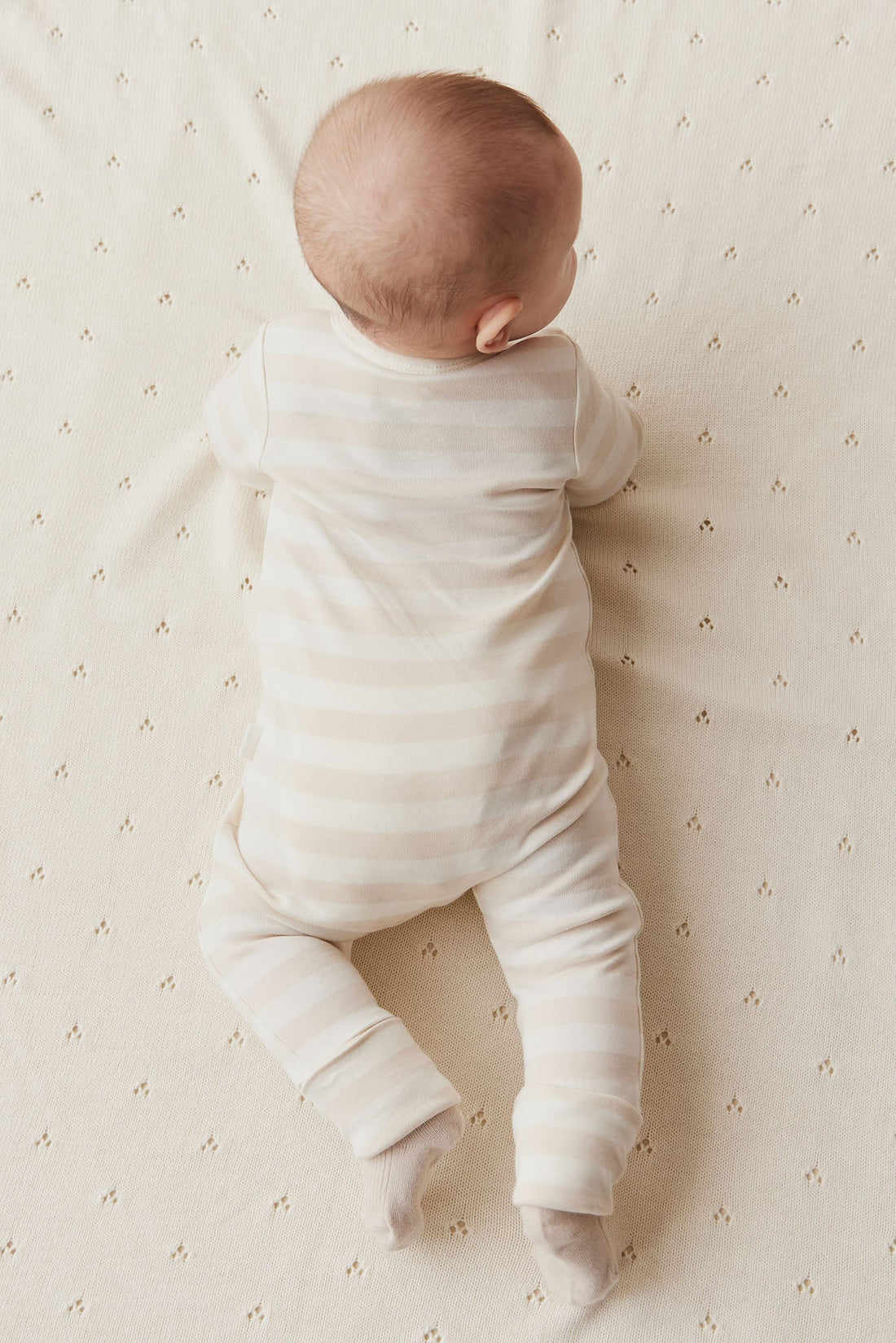 Pima Cotton Frankie Zip Onepiece - Weekday Stripe Childrens Onepiece from Jamie Kay Australia