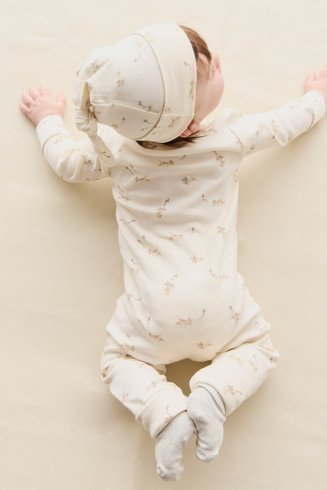 Organic Cotton Knot Beanie - Kitten and His Kites Childrens Beanie from Jamie Kay Australia