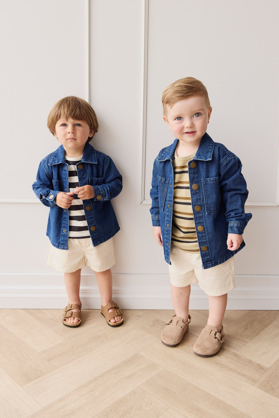 Pima Cotton Hunter Tee - Hudson Stripe Childrens Top from Jamie Kay Australia