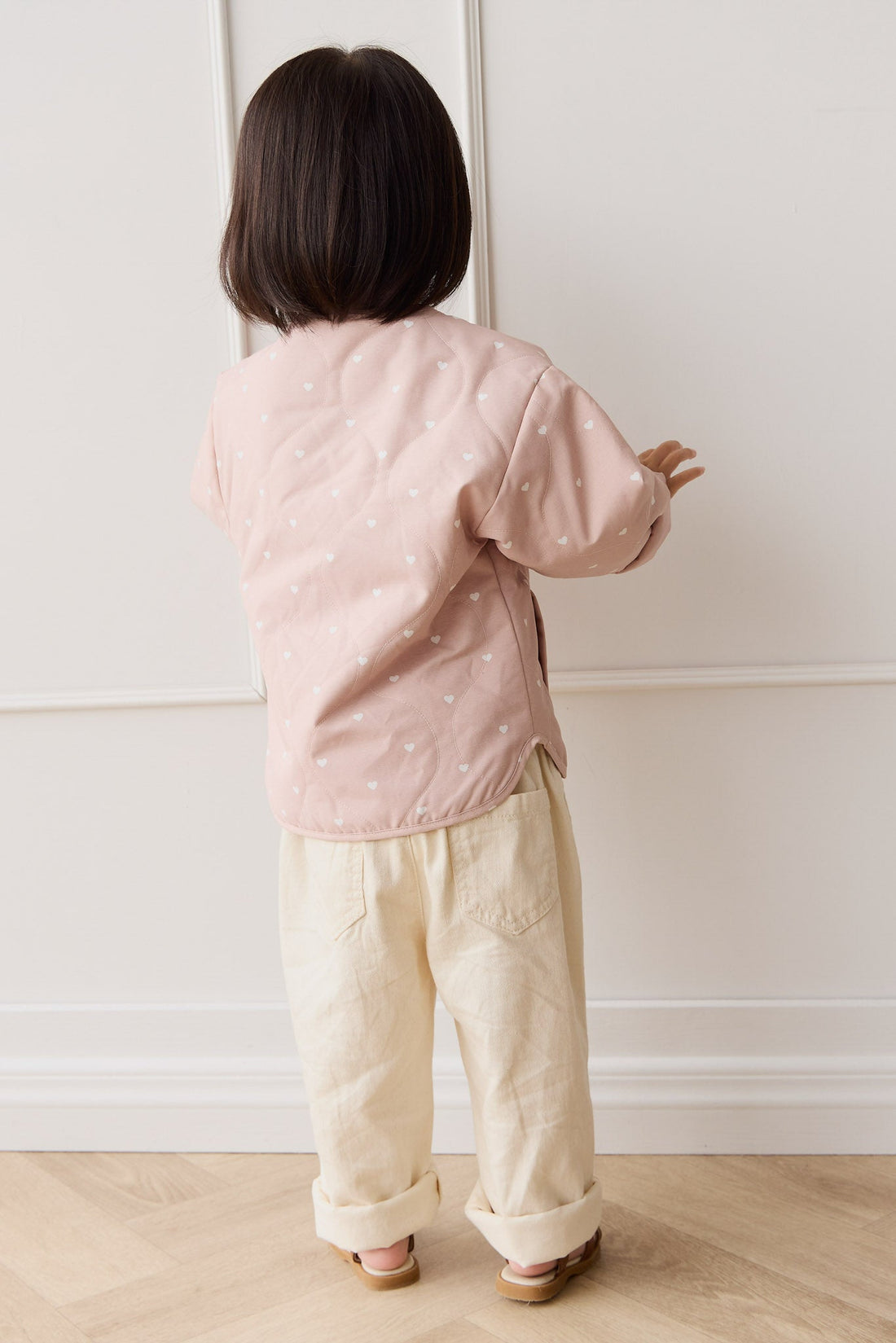 Cassie Jacket - Petite Heart Old Rose Childrens Jacket from Jamie Kay Australia