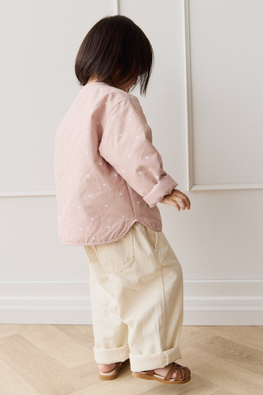 Cassie Jacket - Petite Heart Old Rose Childrens Jacket from Jamie Kay Australia