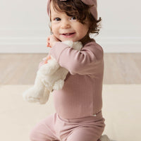 Organic Cotton Modal Lilian Headband - Mauve Shadow Childrens Headband from Jamie Kay Australia