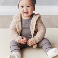 Organic Cotton Modal Marley Beanie - Cobblestone Childrens Hat from Jamie Kay Australia