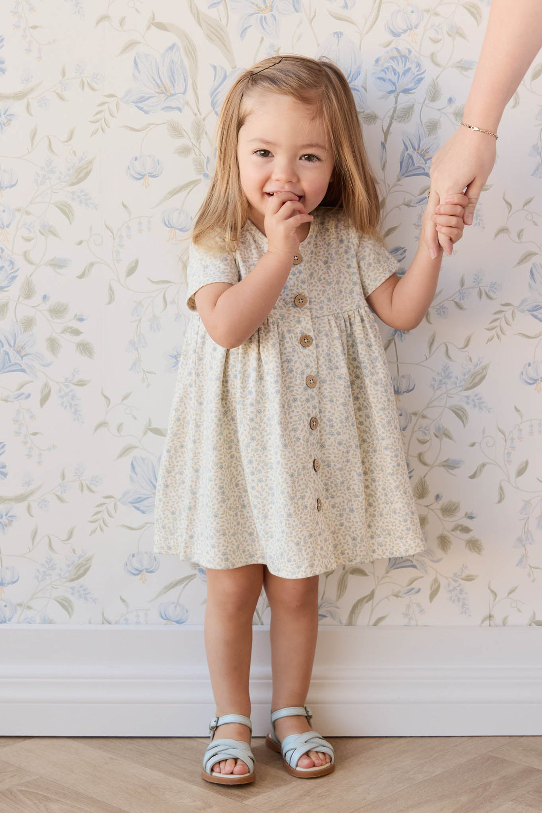 Organic Cotton Lola Dress - Elodie Whisper White Childrens Dress from Jamie Kay Australia