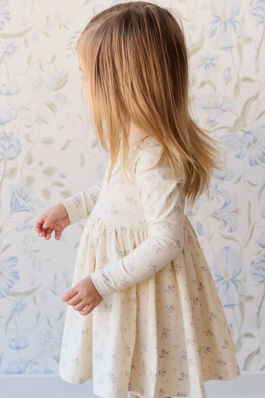 Organic Cotton Tallulah Dress - Thelma Orchid Childrens Dress from Jamie Kay Australia