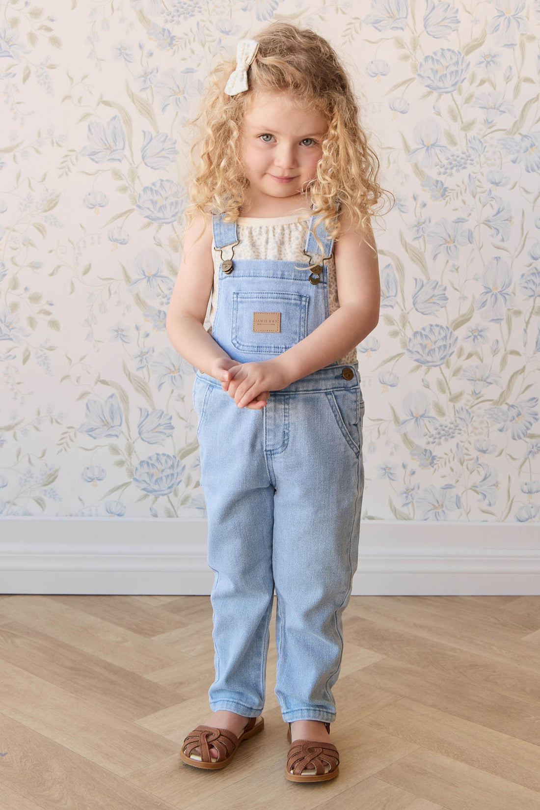 Bonnie Overall - Washed Denim Childrens Overall from Jamie Kay Australia
