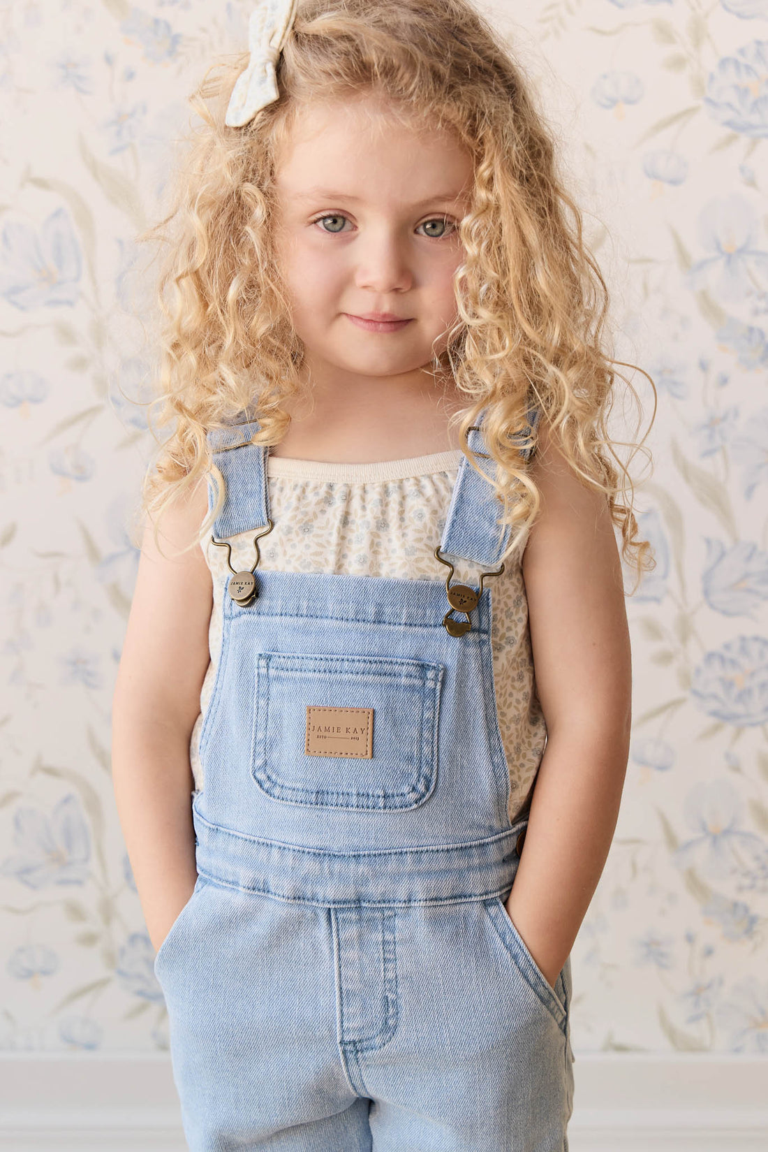 Organic Cotton Casey Top - Elodie Whisper White Childrens Top from Jamie Kay Australia