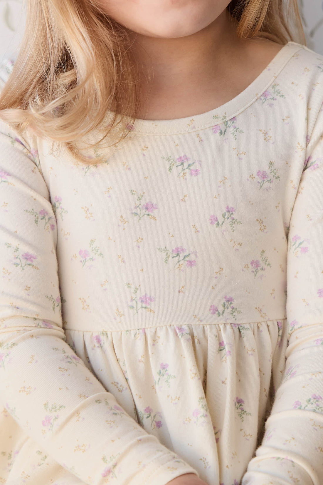 Organic Cotton Tallulah Dress - Thelma Orchid Childrens Dress from Jamie Kay Australia
