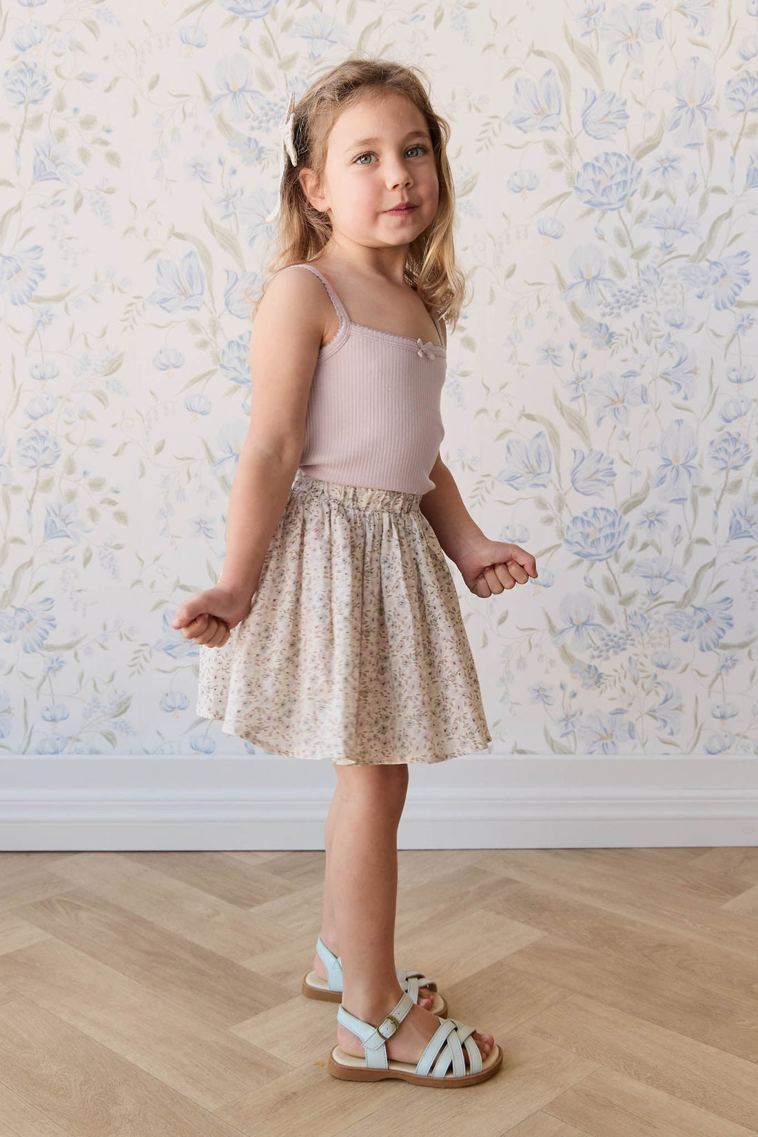 Organic Cotton Melanie Skirt - Fifi Violet Childrens Skirt from Jamie Kay Australia
