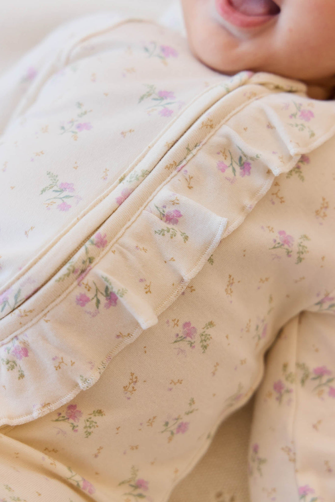 Organic Cotton Melanie Onepiece - Thelma Orchid Childrens Onepiece from Jamie Kay Australia