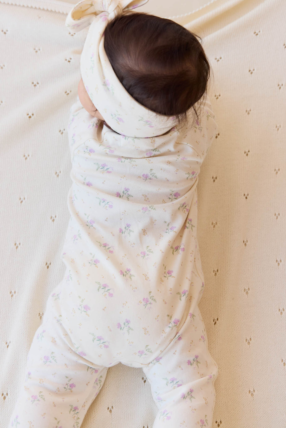 Organic Cotton Melanie Onepiece - Thelma Orchid Childrens Onepiece from Jamie Kay Australia