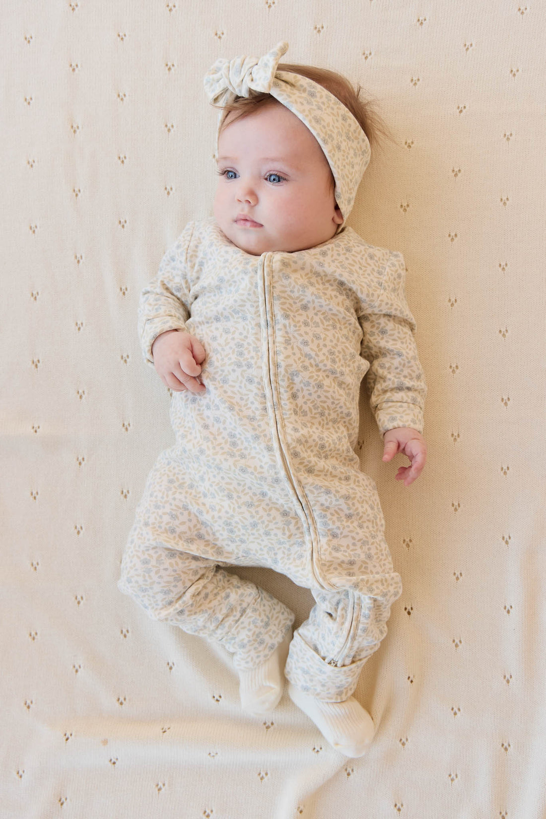 Organic Cotton Frankie Onepiece - Elodie Whisper White Childrens Onepiece from Jamie Kay Australia