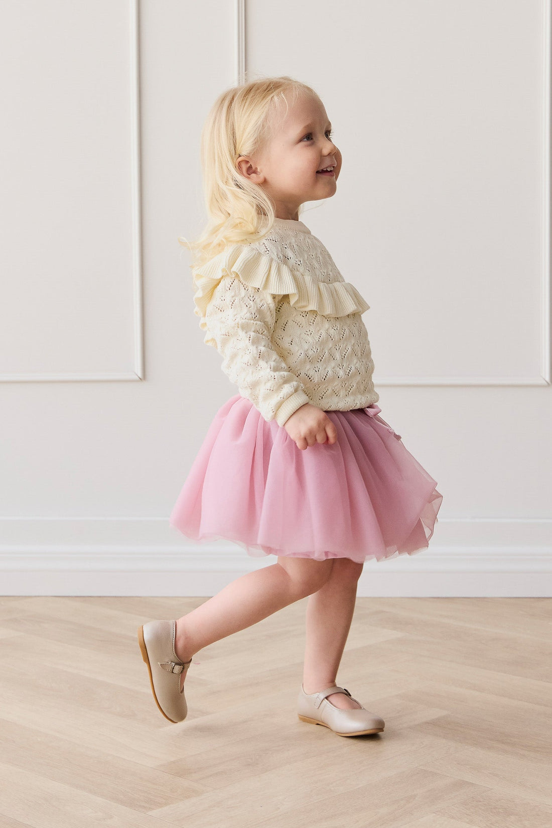 Beth Knit - Parchment Childrens Jumper from Jamie Kay Australia