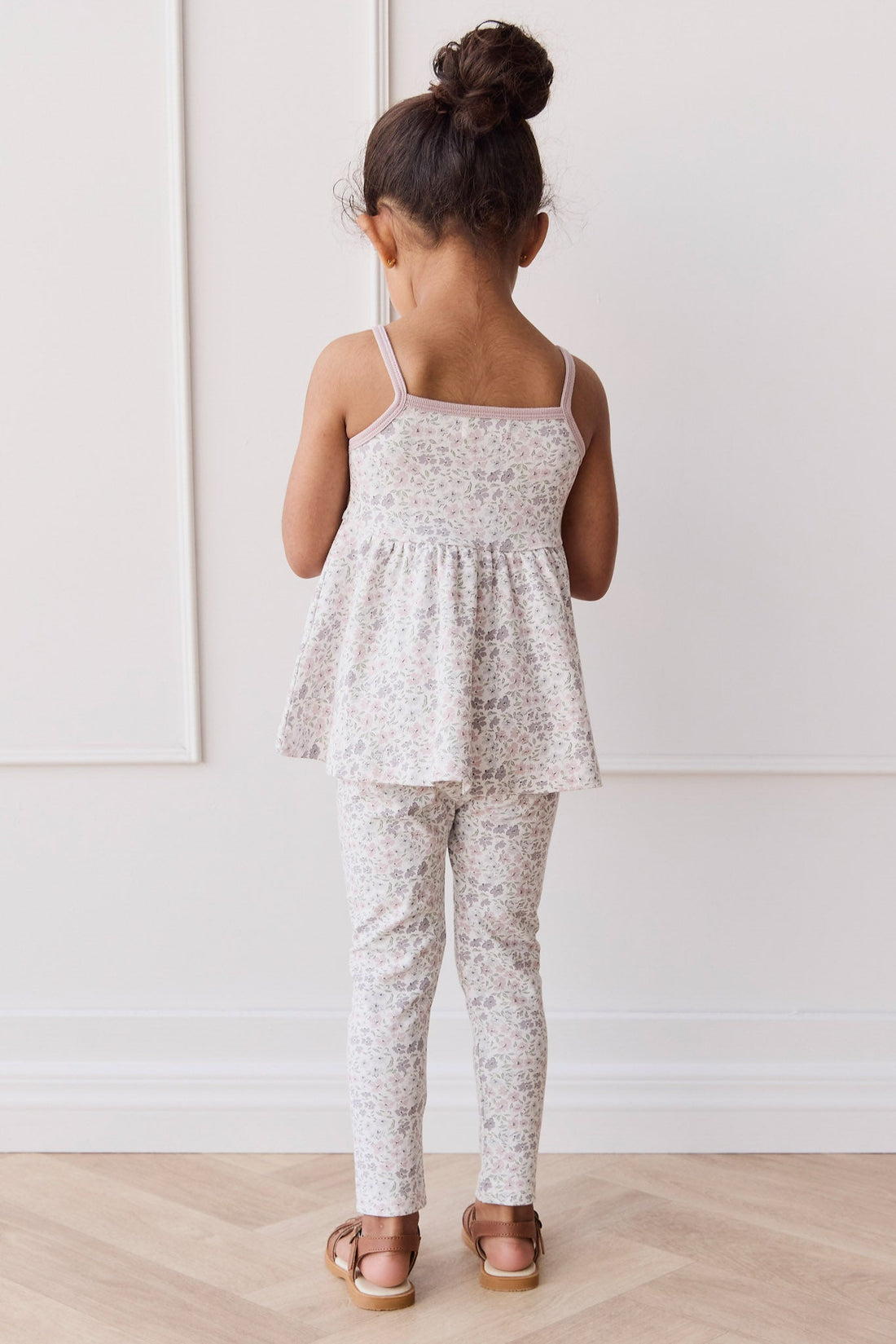 Organic Cotton Everyday Legging - Fifi Lilac Childrens Legging from Jamie Kay Australia