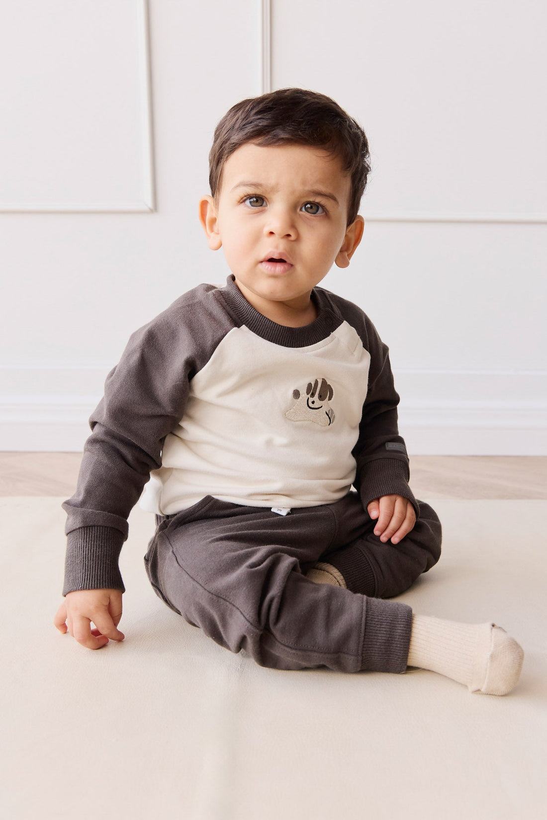 Organic Cotton Jalen Track Pant - Pinecone Childrens Pant from Jamie Kay Australia