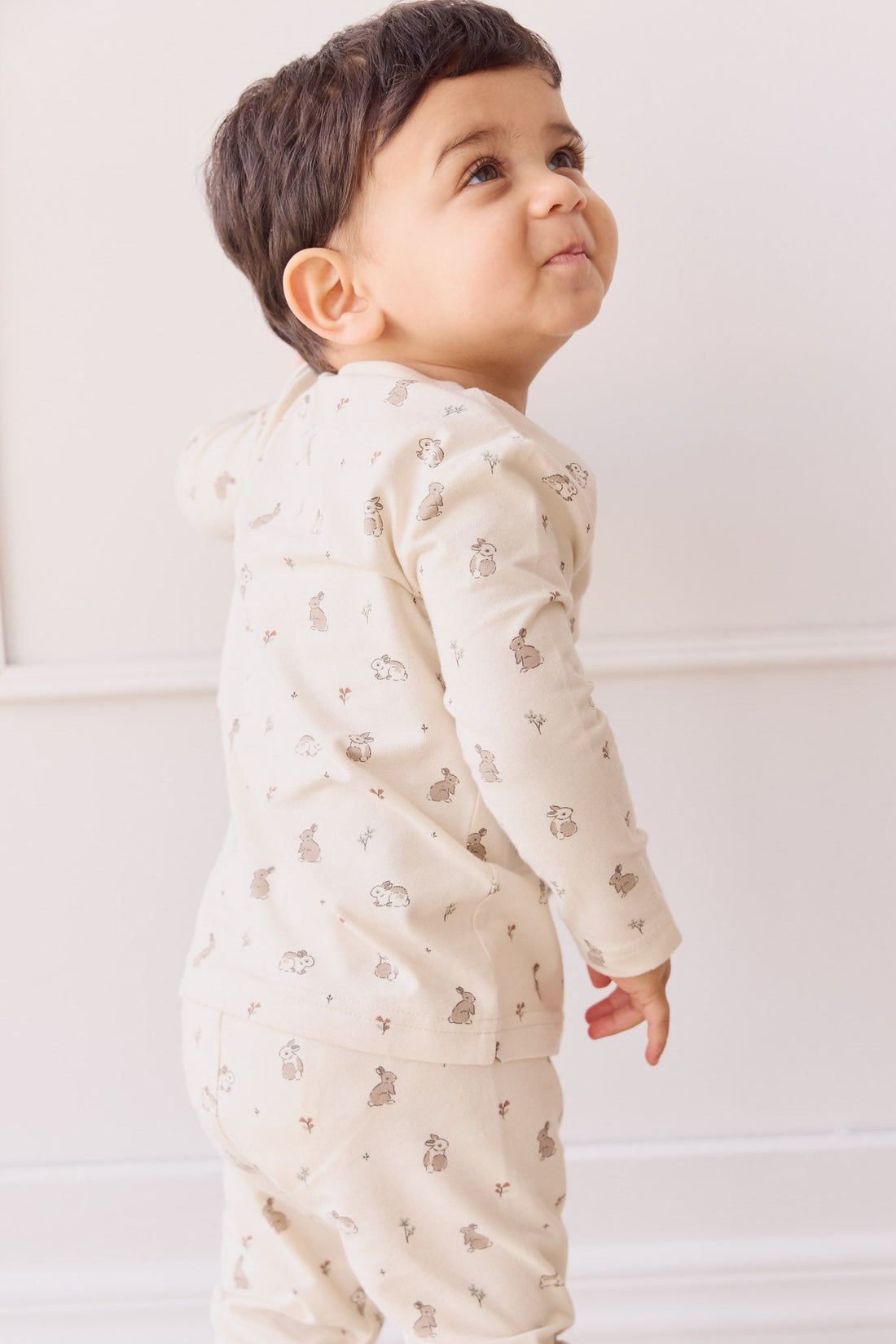 Organic Cotton Avis Long Sleeve Pyjama Set - Hoppy Days Childrens Pyjama from Jamie Kay Australia