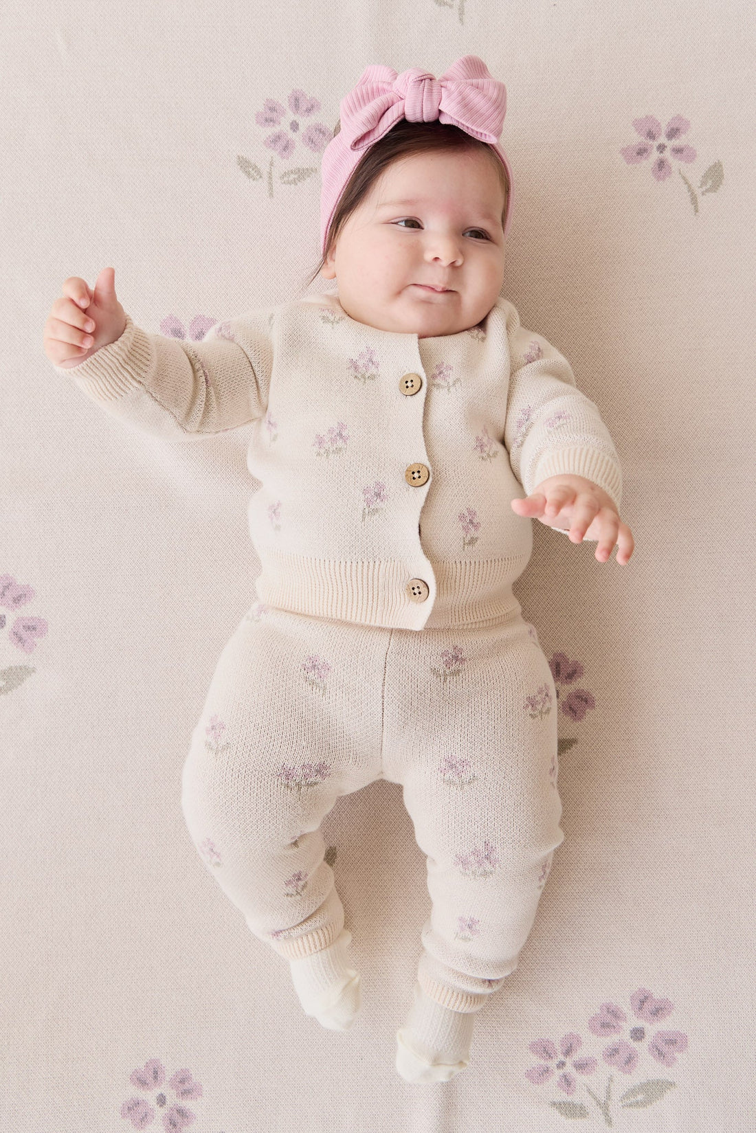 Juliette Blanket - Larissa Knit Childrens Blanket from Jamie Kay Australia