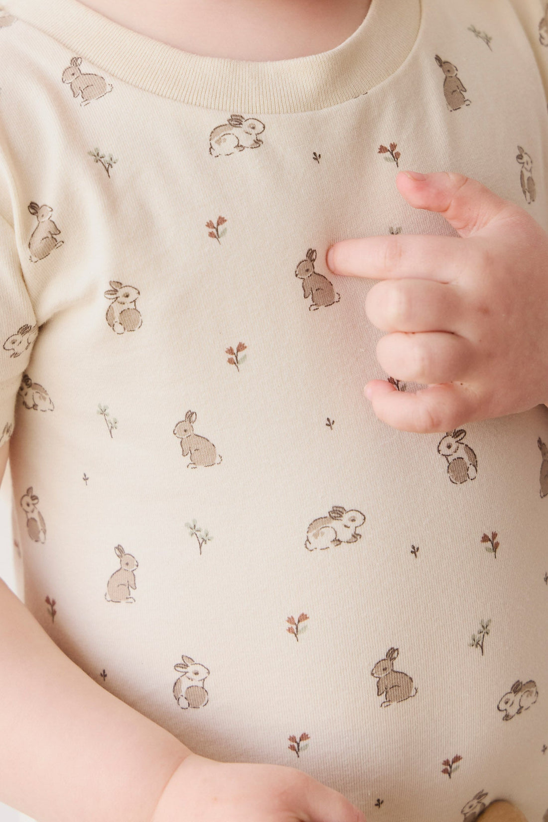 Organic Cotton Skye Short Sleeve Pyjama Set - Hoppy Days Childrens Pyjama from Jamie Kay Australia