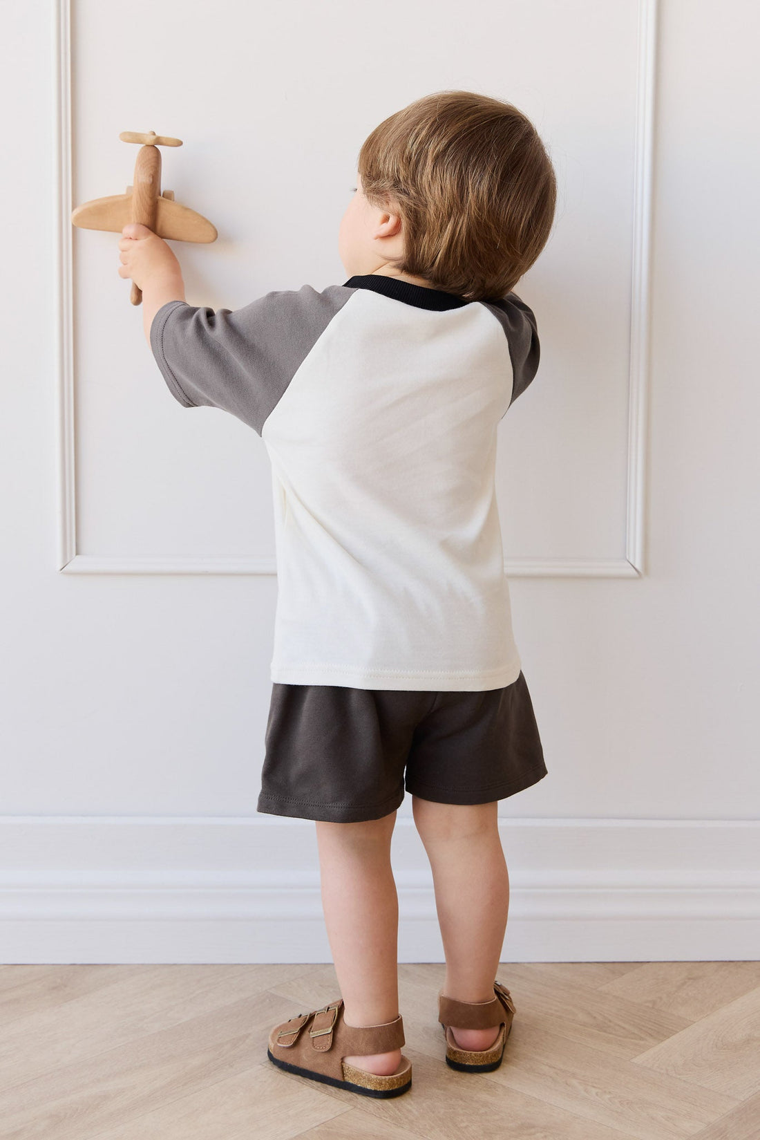 Organic Cotton Dax Short - Pinecone Childrens Short from Jamie Kay Australia