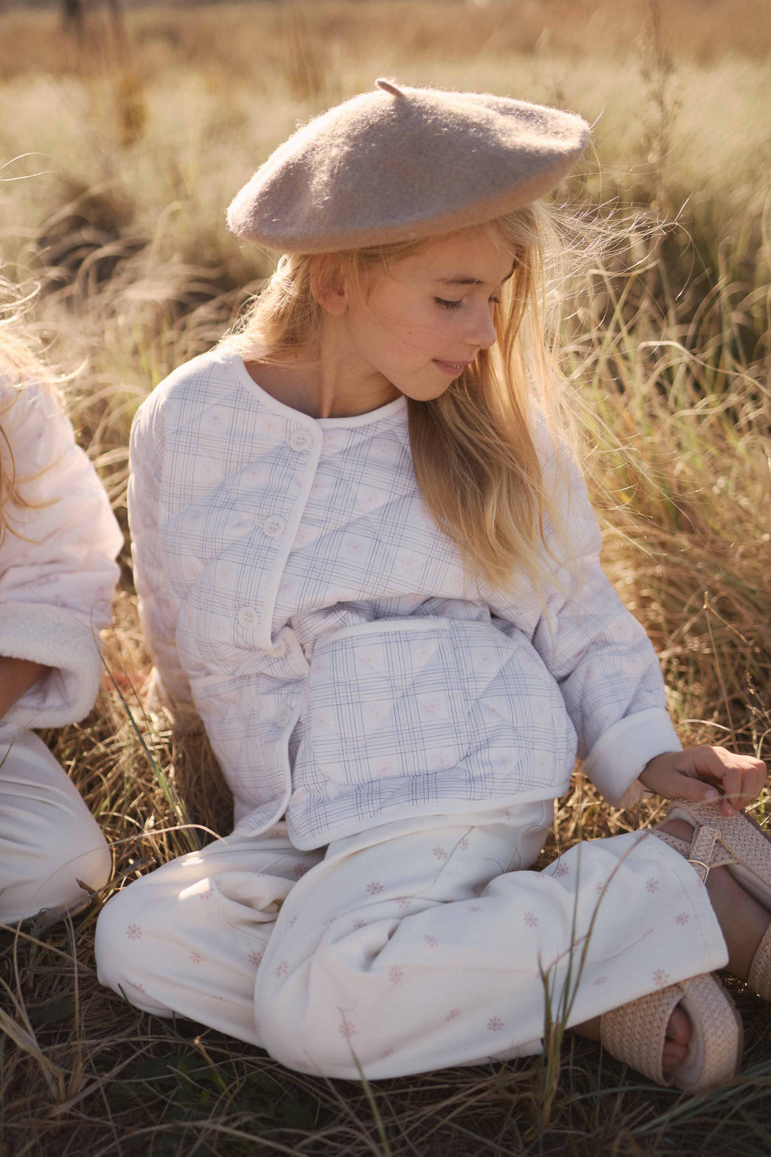 Ariel Jacket - Marguerite Egret Childrens Jacket from Jamie Kay Australia