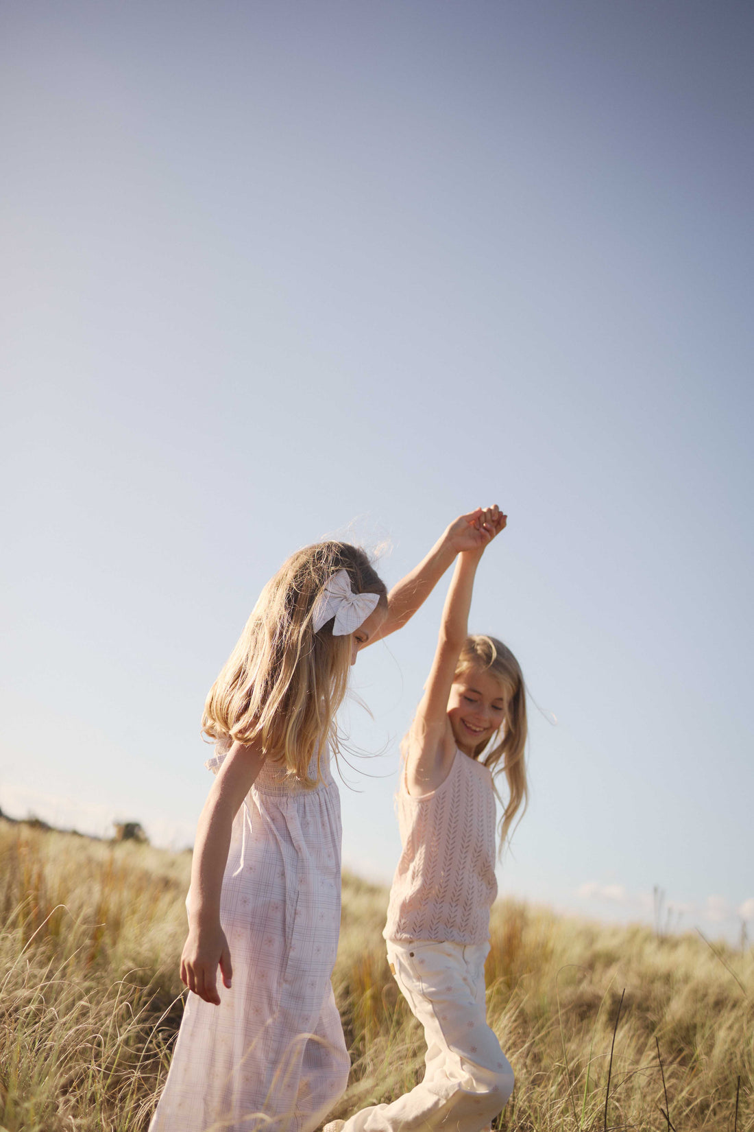 Aria Knitted Singlet - Dainty Pink Childrens Singlet from Jamie Kay Australia