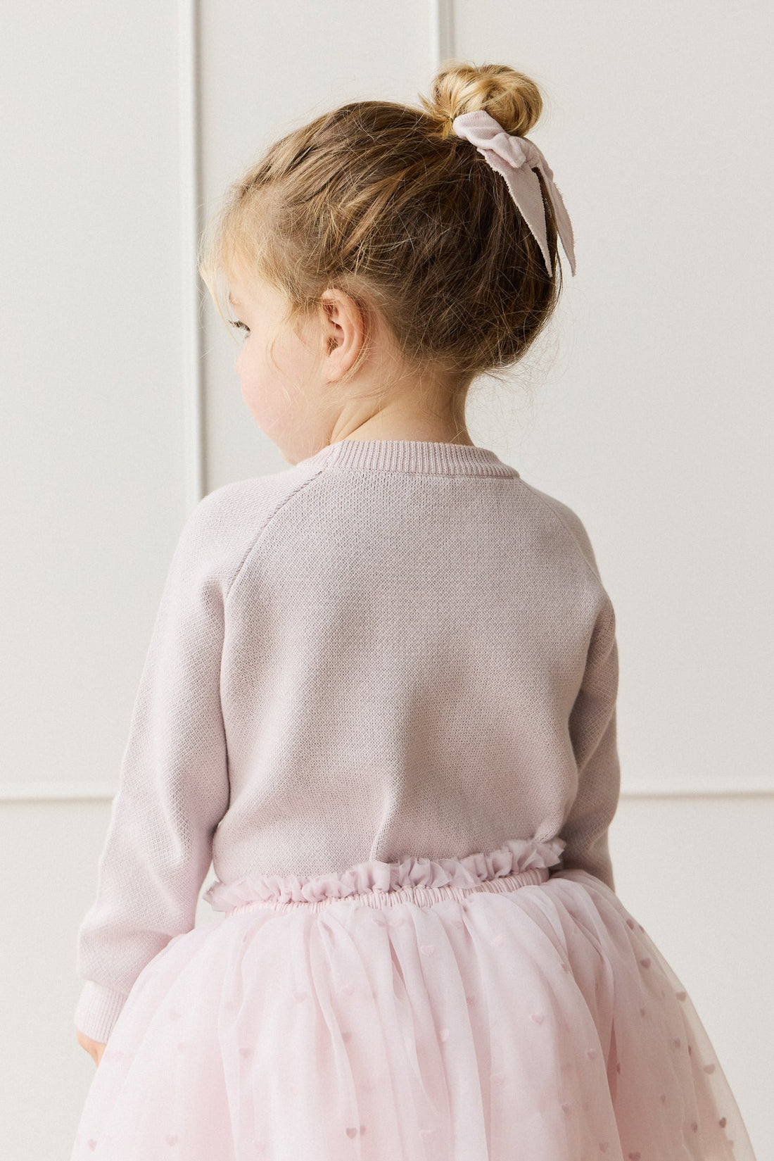 Lillian Jumper - Jacquard Gray Lilac Childrens Jumper from Jamie Kay Australia