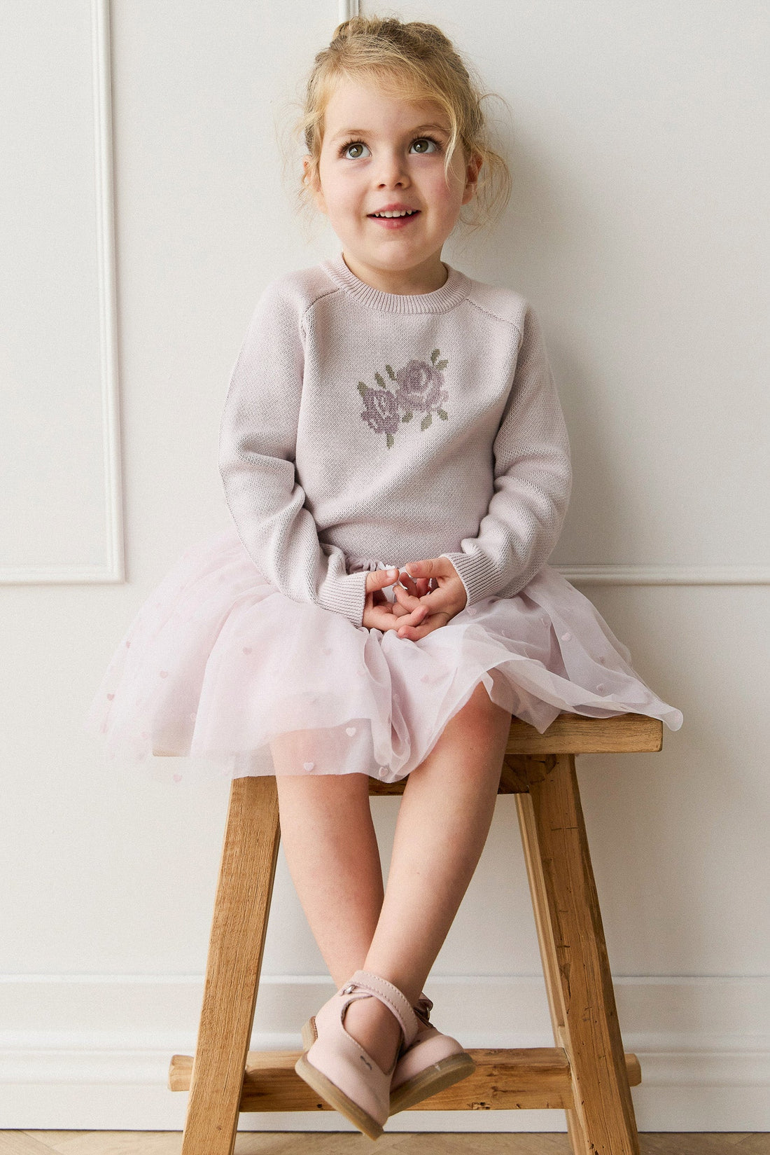 Lottie Skirt - Petite Heart Flocking Childrens Skirt from Jamie Kay Australia