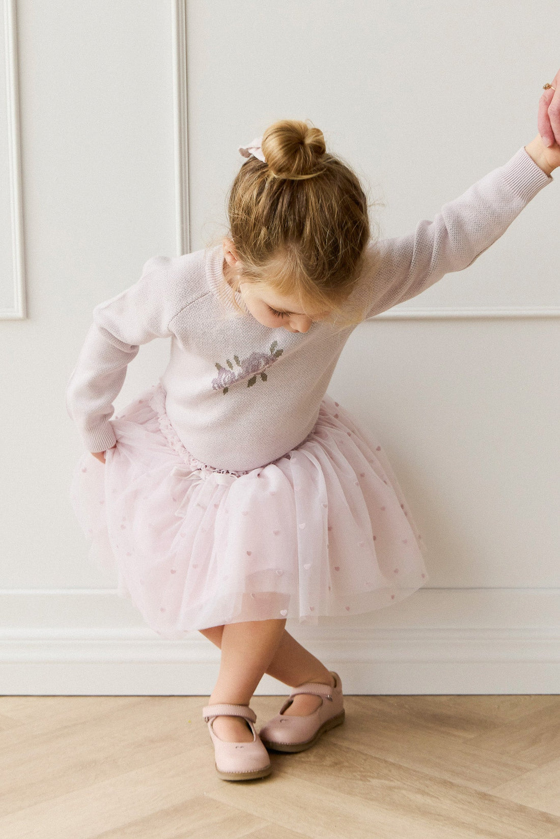 Lottie Skirt - Petite Heart Flocking Childrens Skirt from Jamie Kay Australia