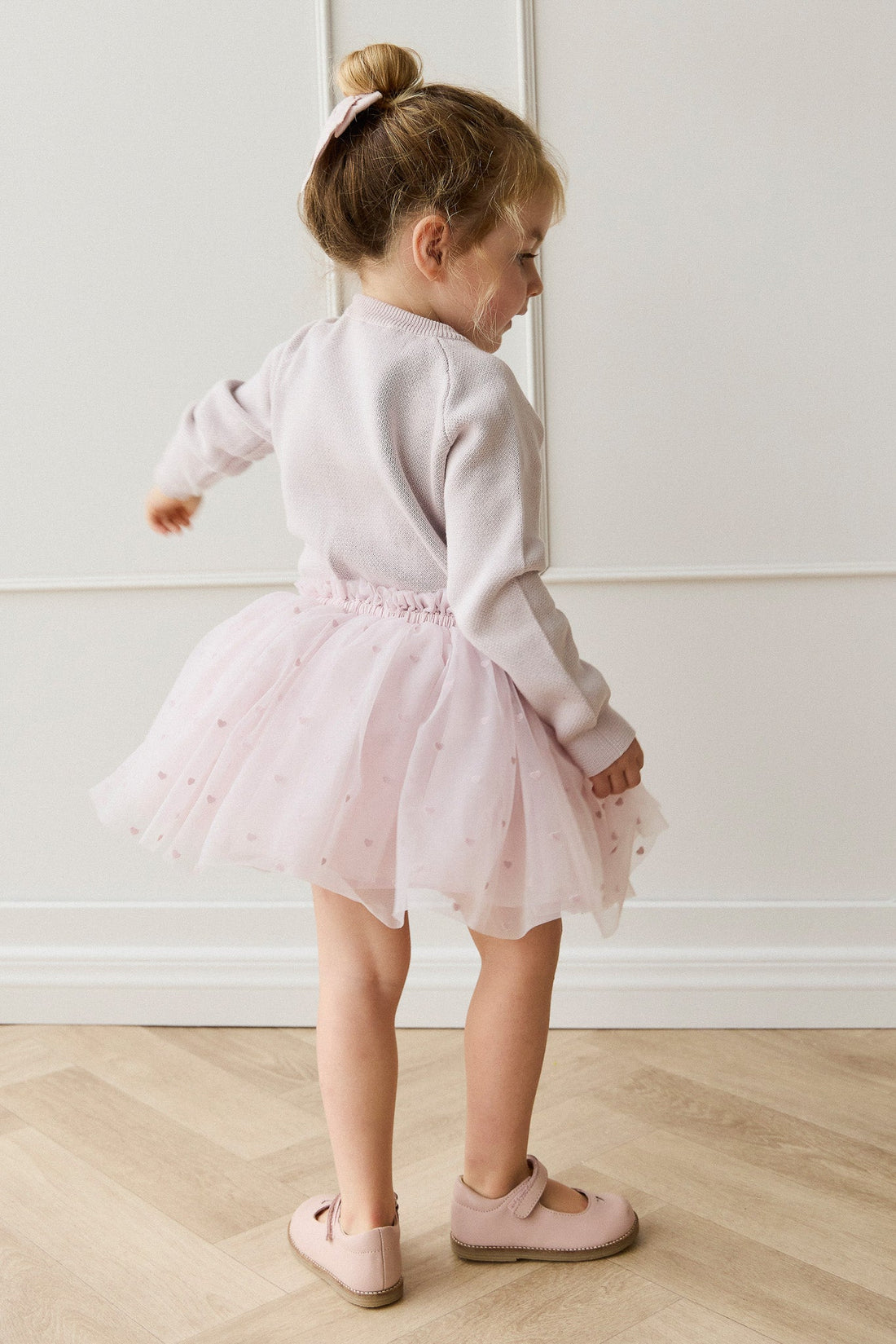Lottie Skirt - Petite Heart Flocking Childrens Skirt from Jamie Kay Australia
