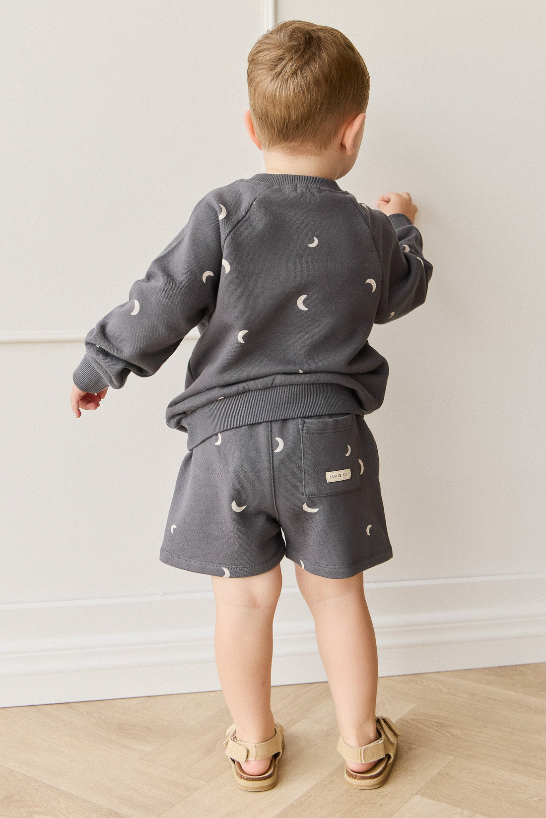 Organic Cotton Jalen Short - Crescent Moon Icelandic Childrens Short from Jamie Kay Australia