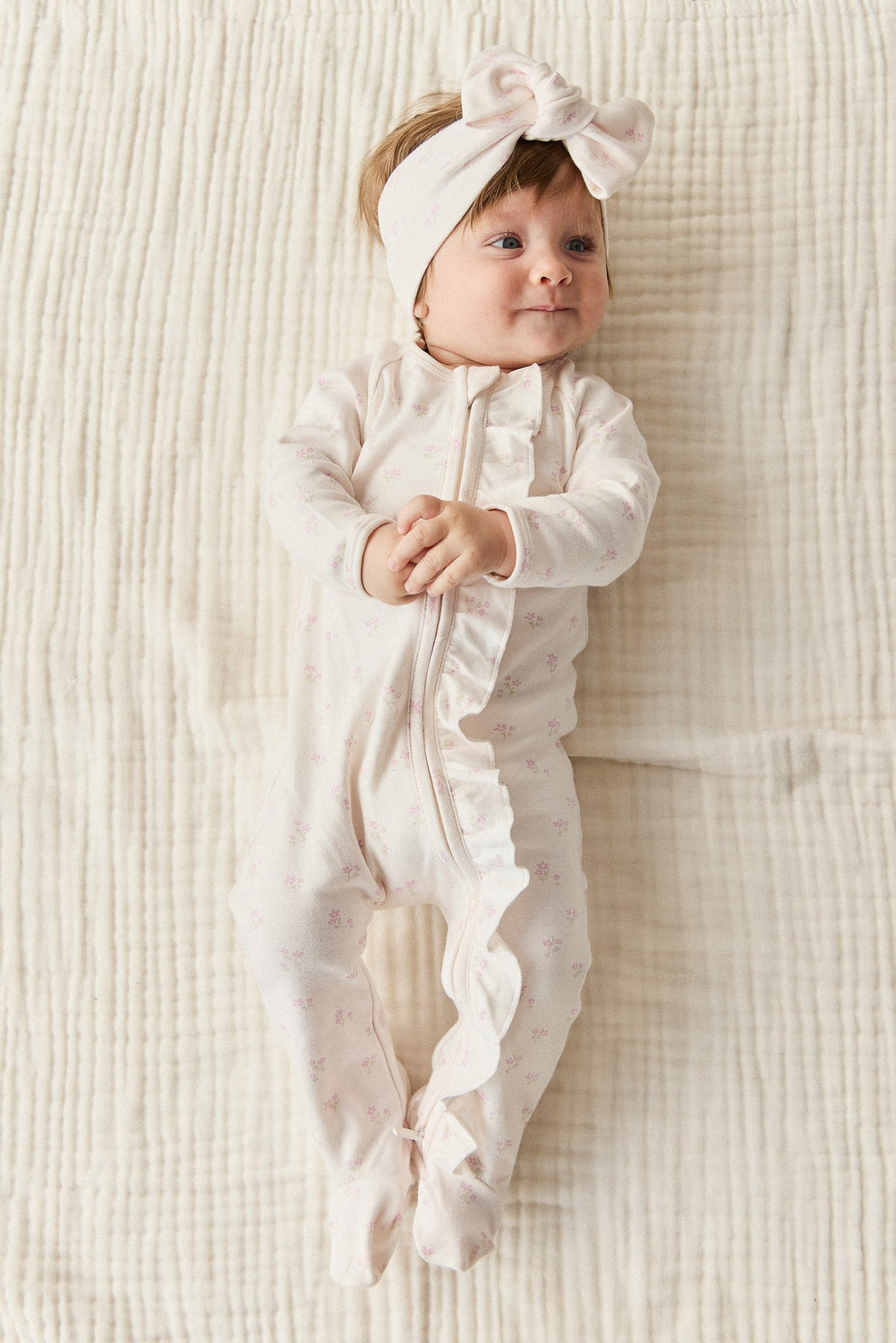 Organic Cotton Melanie Onepiece - Pauline Pink Childrens Onepiece from Jamie Kay Australia