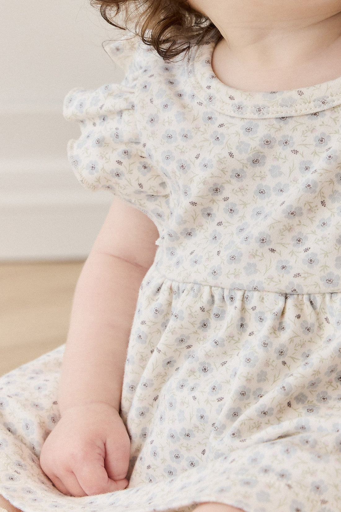 Organic Cotton Elianna Playsuit - Penelope Evening Haze Childrens Playsuit from Jamie Kay Australia