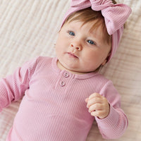 Organic Cotton Modal Long Sleeve Bodysuit - Dahlia Childrens Bodysuit from Jamie Kay Australia