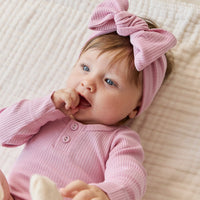 Organic Cotton Modal Long Sleeve Bodysuit - Dahlia Childrens Bodysuit from Jamie Kay Australia