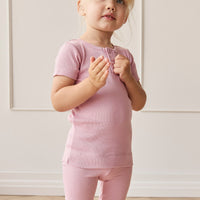Organic Cotton Modal Everyday Legging - Dahlia Childrens Legging from Jamie Kay Australia