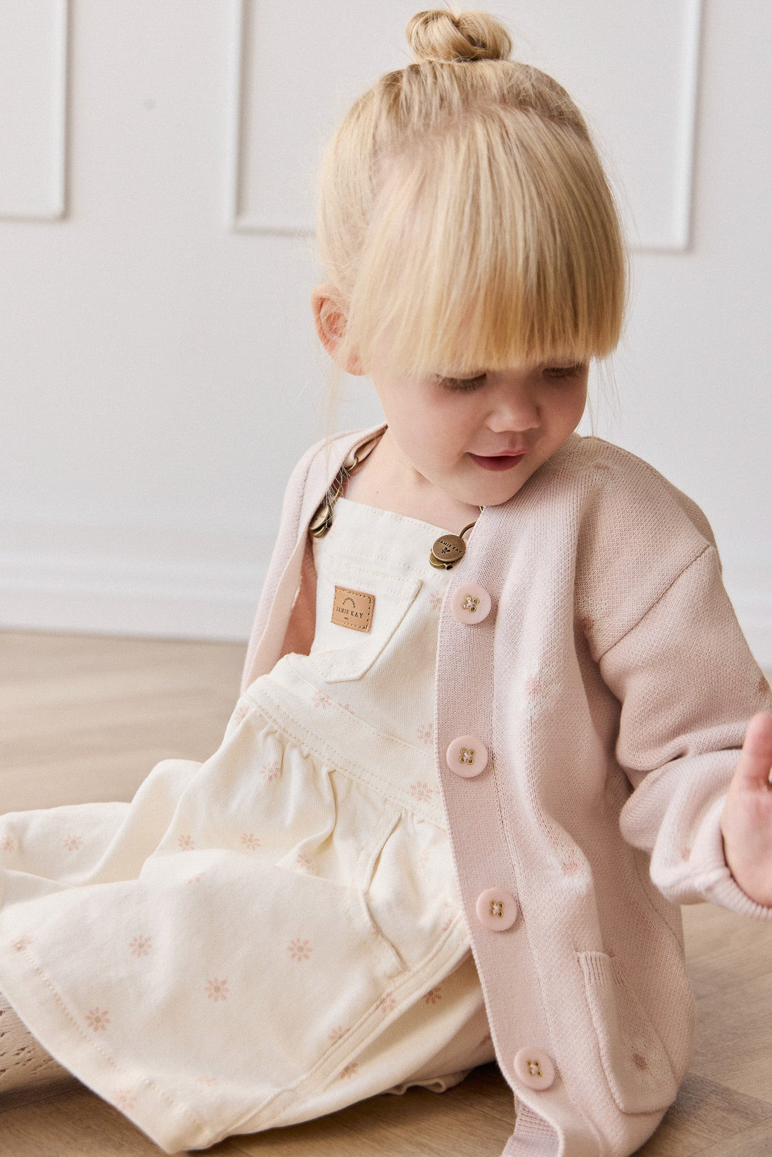 Norah Overall Dress - Margaux Tofu Childrens Overall from Jamie Kay Australia