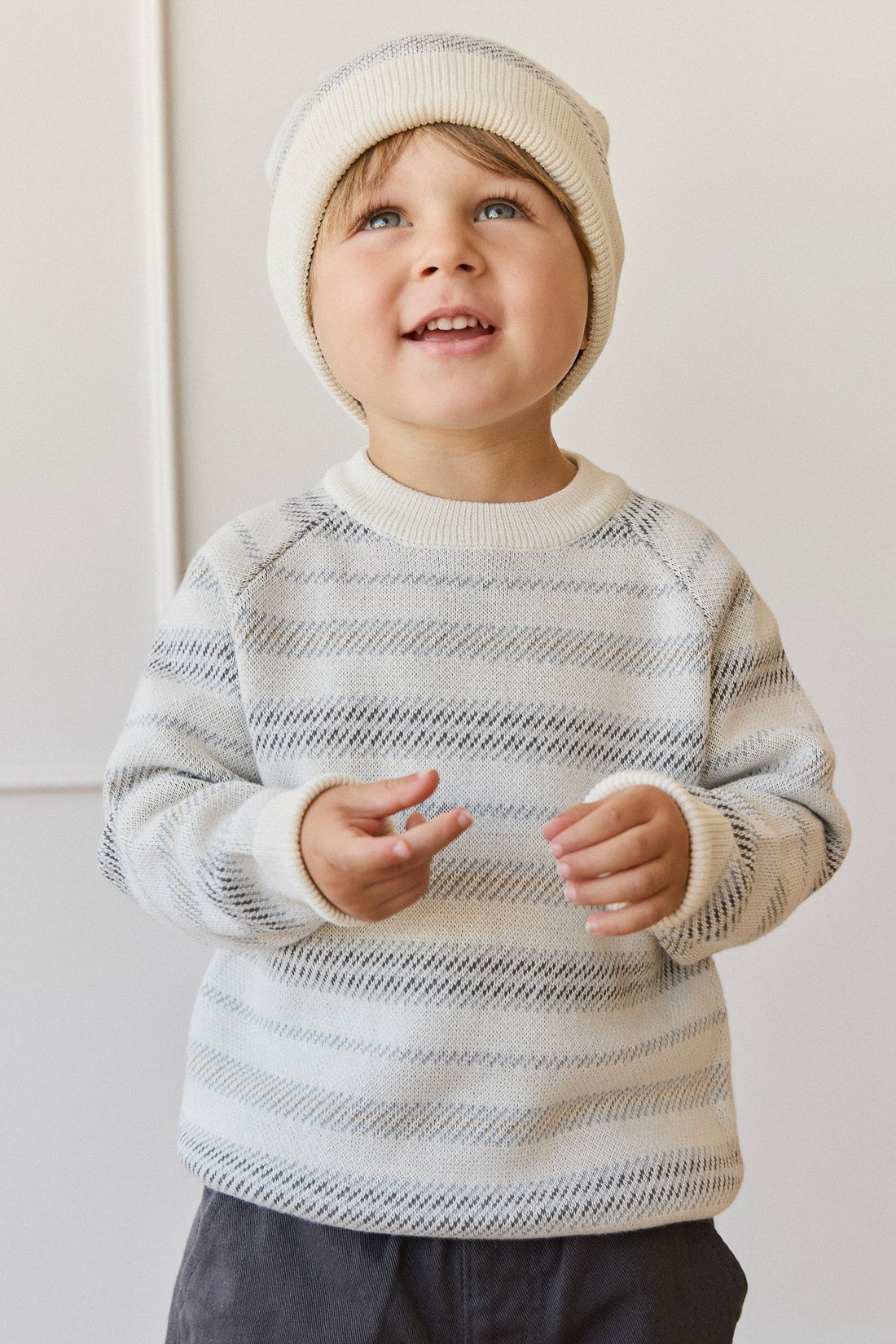 Cedric Knitted Jumper - Cedric Stripe Coast Childrens Jumper from Jamie Kay Australia