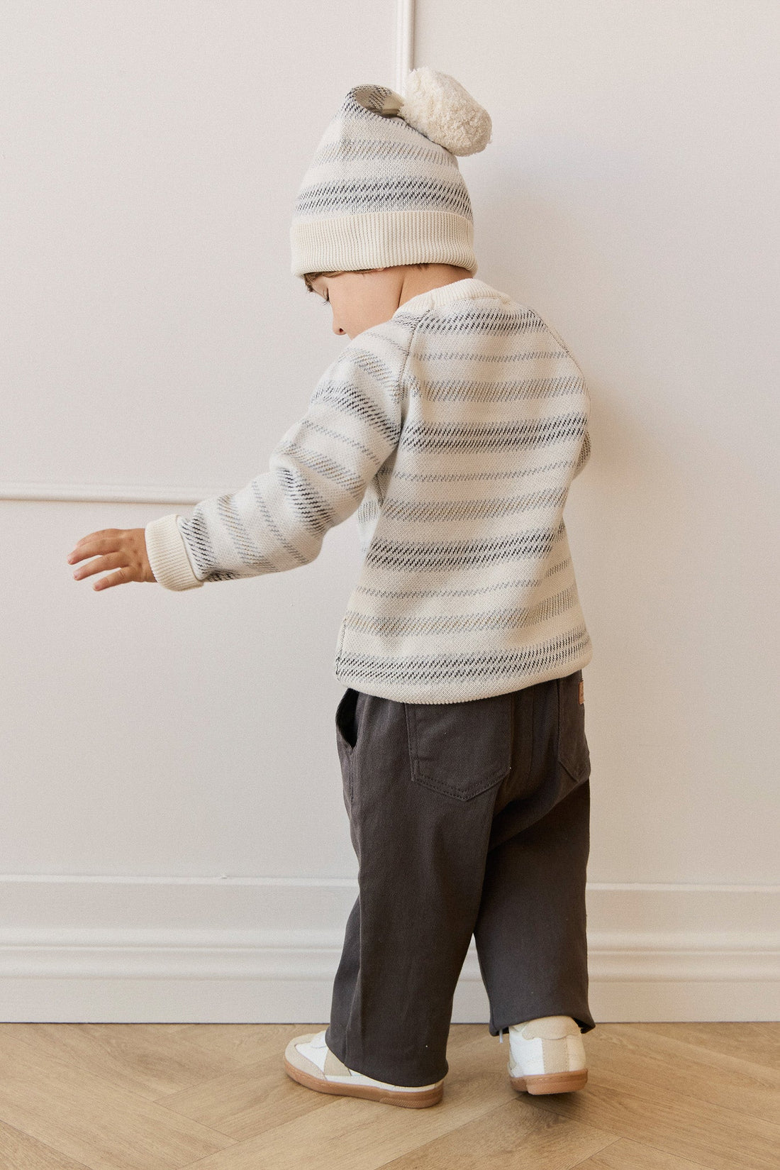 Cedric Knitted Jumper - Cedric Stripe Coast Childrens Jumper from Jamie Kay Australia