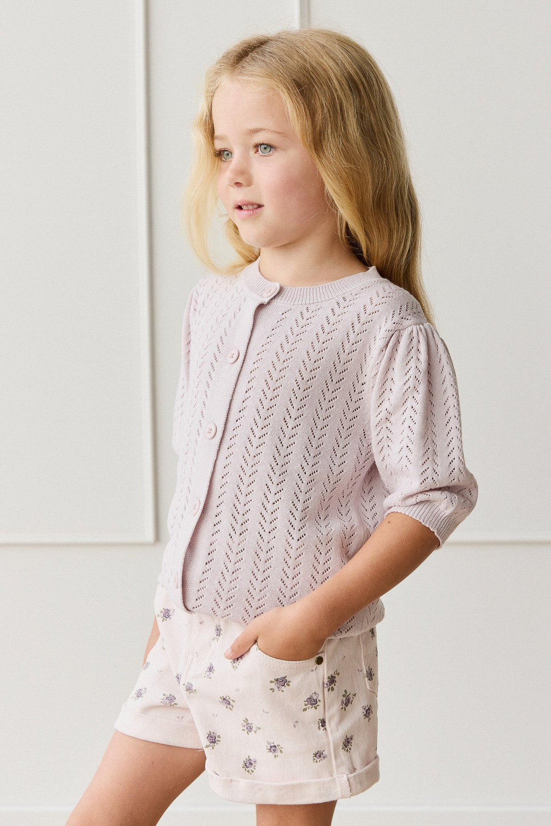 Grace Short - Simone Sheer Pink Childrens Short from Jamie Kay Australia