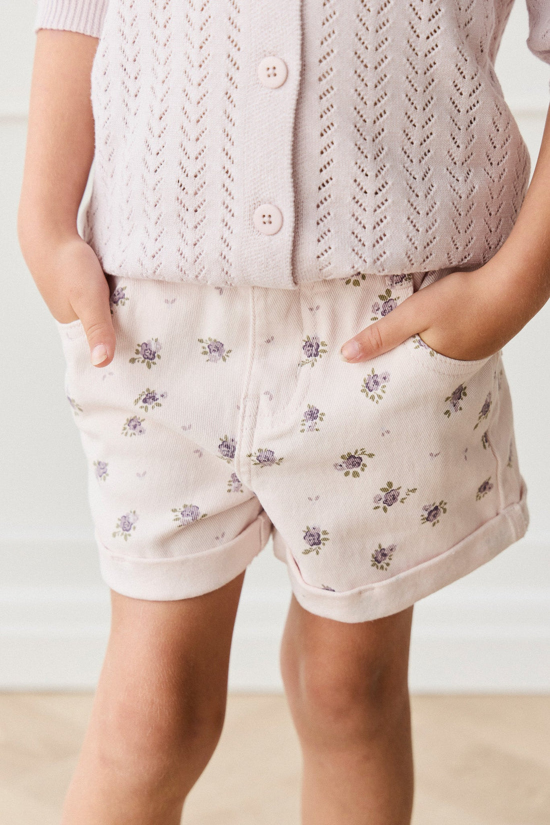 Grace Short - Simone Sheer Pink Childrens Short from Jamie Kay Australia