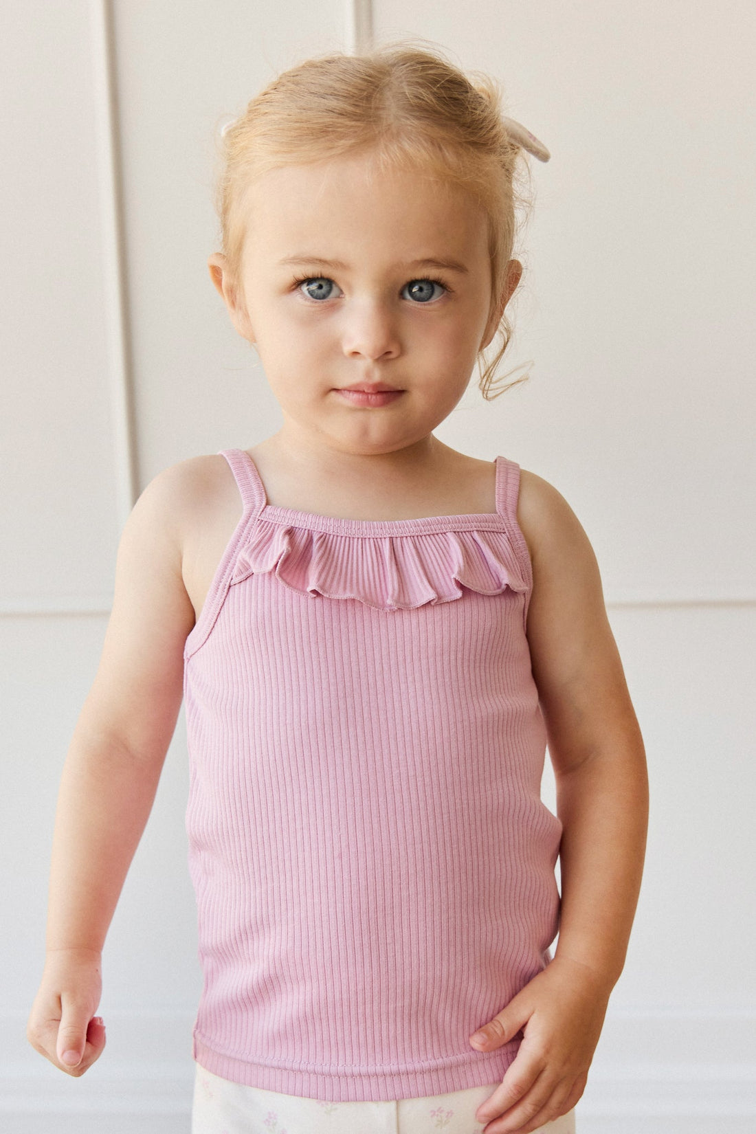 Organic Cotton Modal Vienna Singlet - Dahlia Childrens Singlet from Jamie Kay Australia