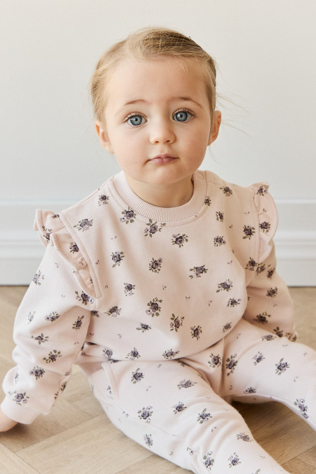 Organic Cotton Lilith Sweatshirt - Simone Sheer Pink Childrens Top from Jamie Kay Australia