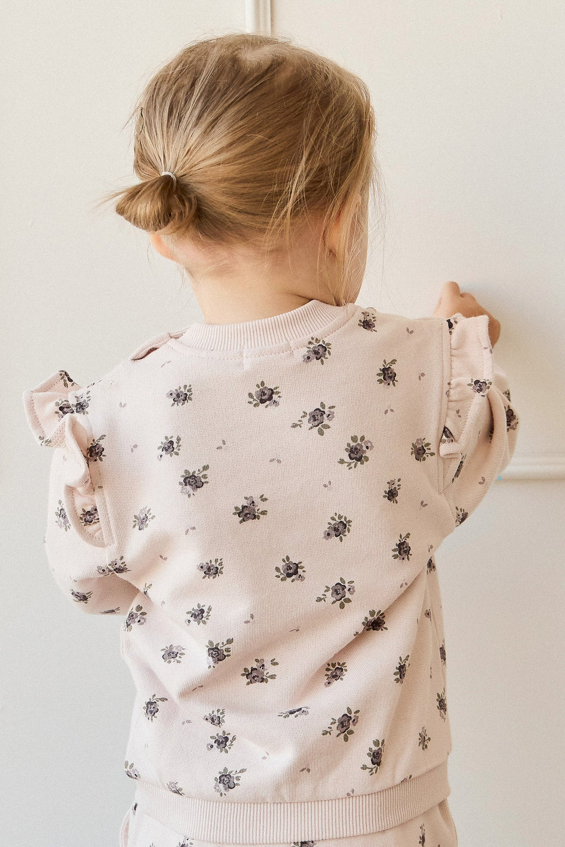 Organic Cotton Lilith Sweatshirt - Simone Sheer Pink Childrens Top from Jamie Kay Australia