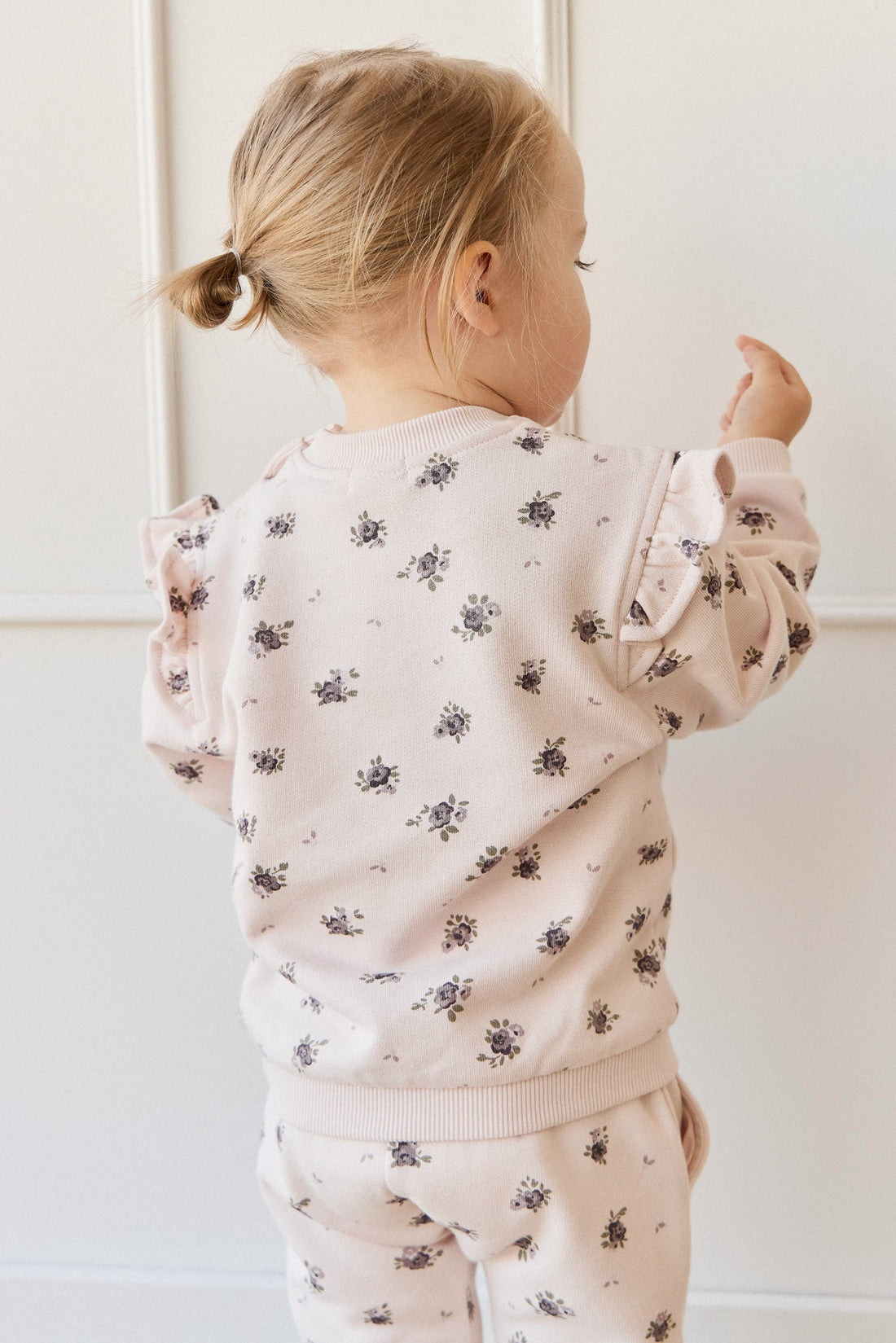 Organic Cotton Lilith Sweatshirt - Simone Sheer Pink Childrens Top from Jamie Kay Australia