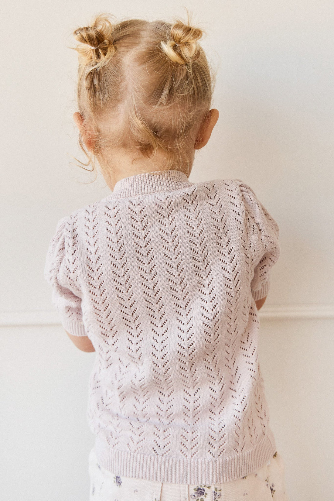 Aria Knitted Top - Pale Lilac Childrens Jumper from Jamie Kay Australia
