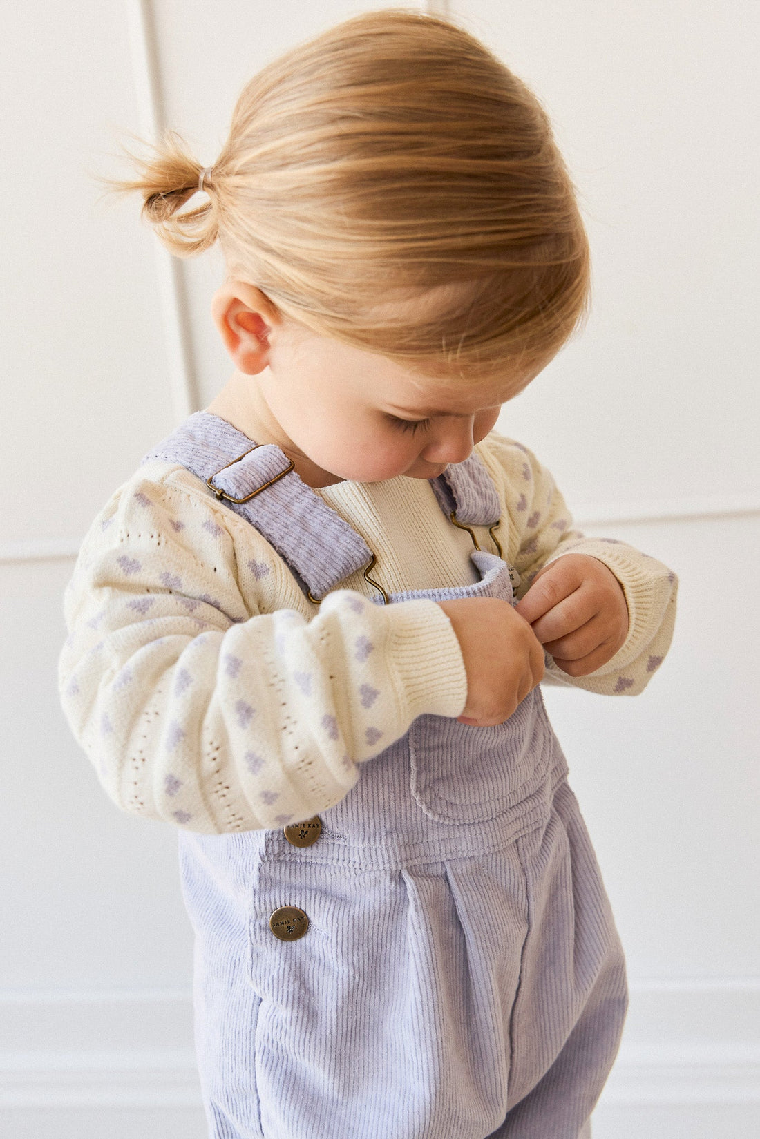 Norah Jumper - Norah Jacquard Evening Haze Childrens Cardigan from Jamie Kay Australia