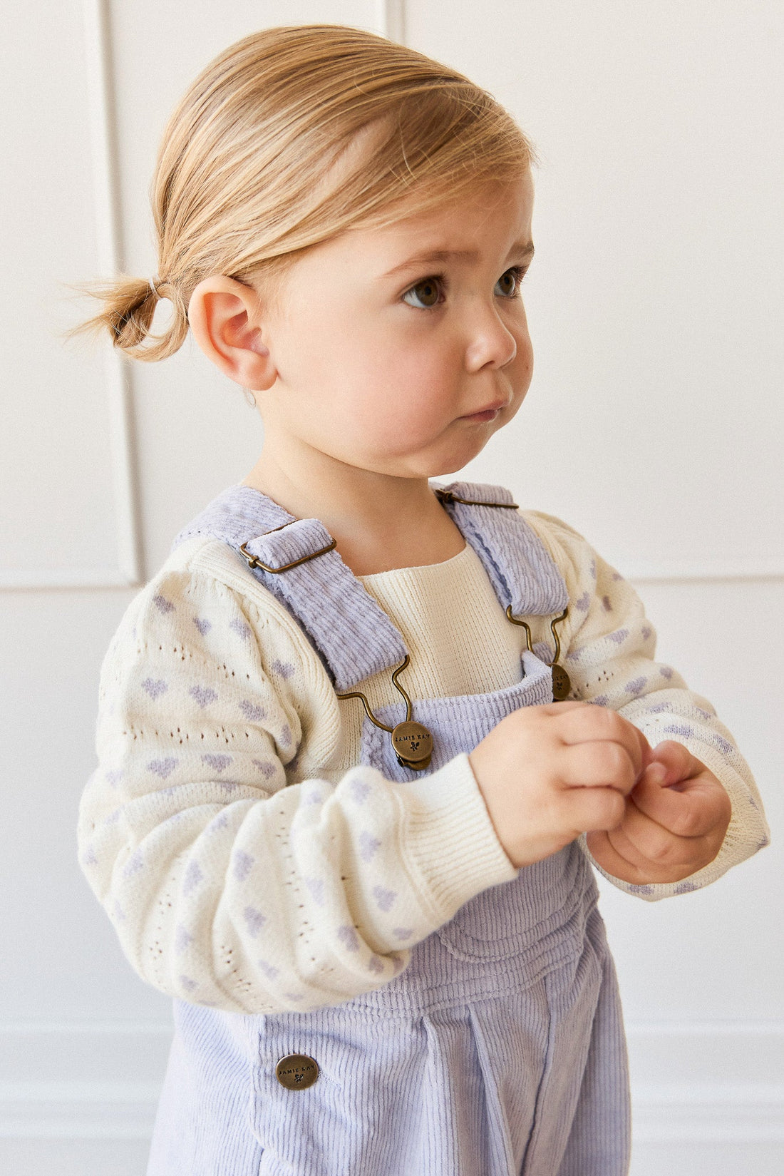 Norah Jumper - Norah Jacquard Evening Haze Childrens Cardigan from Jamie Kay Australia