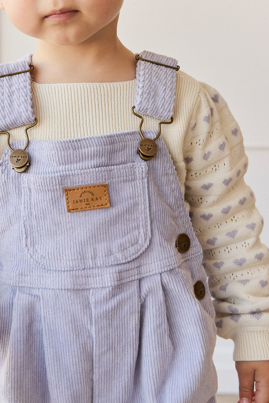 Norah Jumper - Norah Jacquard Evening Haze Childrens Cardigan from Jamie Kay Australia