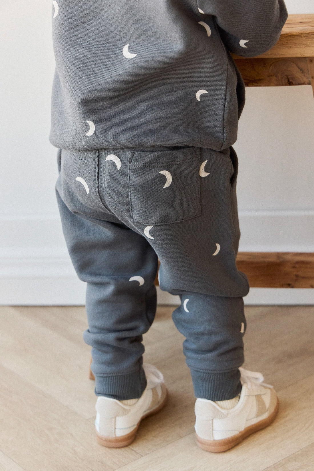 Organic Cotton Jalen Track Pant - Crescent Moon Icelandic Childrens Pant from Jamie Kay Australia