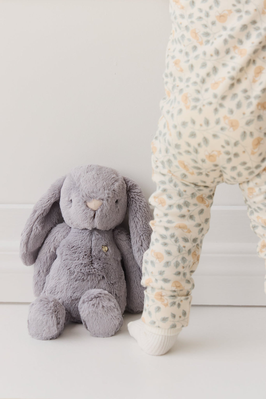 Snuggle Bunnies - Plush Penelope - Silver Childrens Toy from Jamie Kay Australia